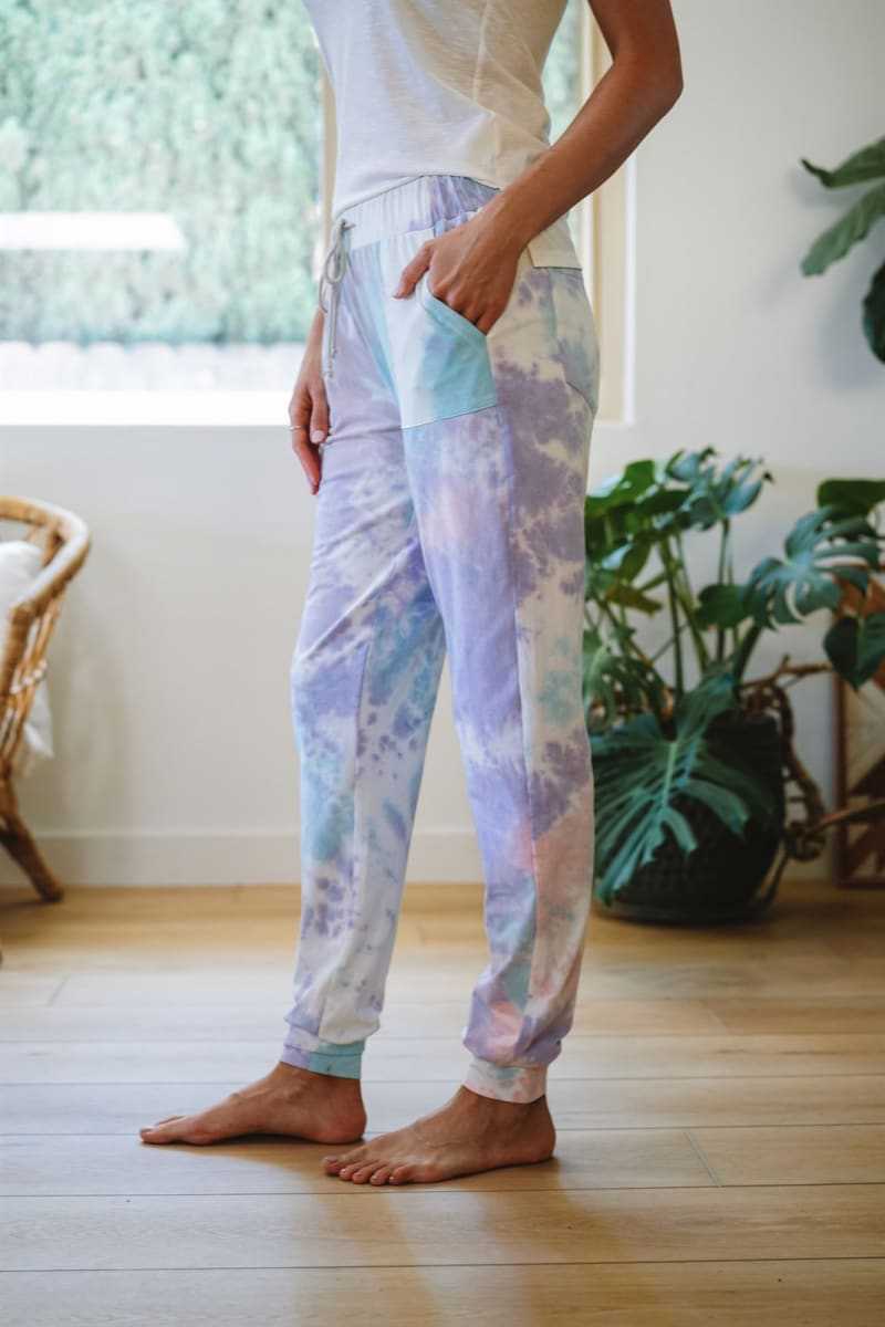 Gradient elasticated slacks