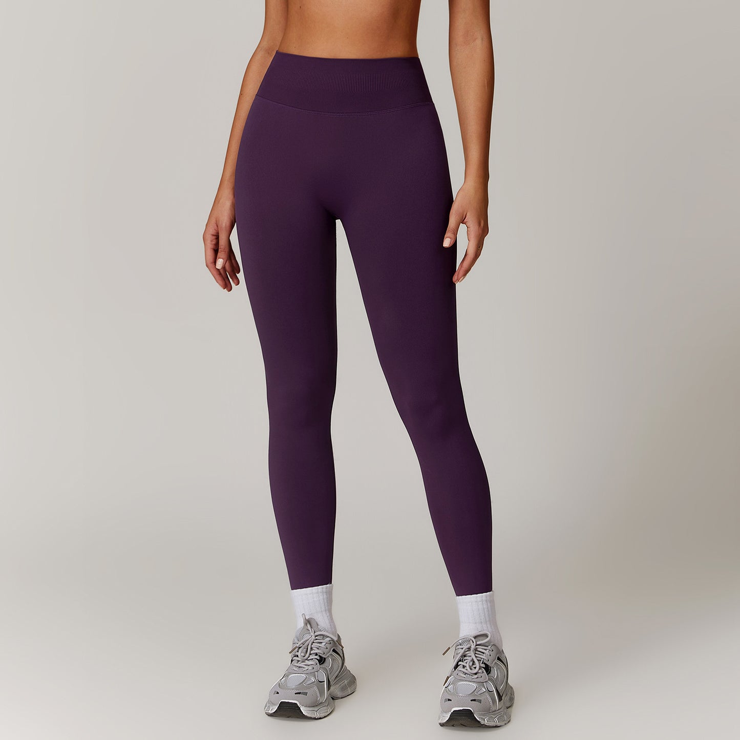 European And American Peach Hip Seamless Belly Contracting And Close-fitting Yoga Pants