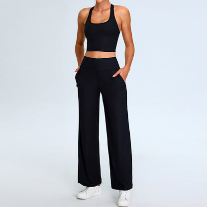 H-shaped Beauty Back Yoga Thread Leisure Sports Straight Yoga Workout Clothes Suit