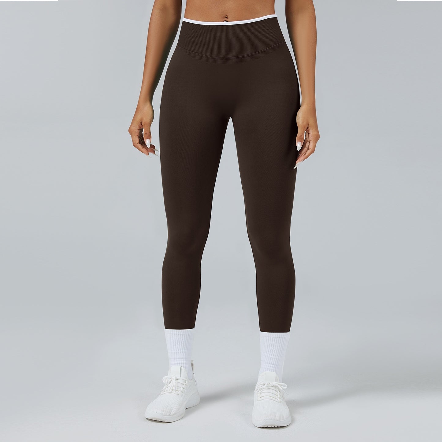 Seamless Knitted Tight High Waist Quick-drying Sports Yoga Pants