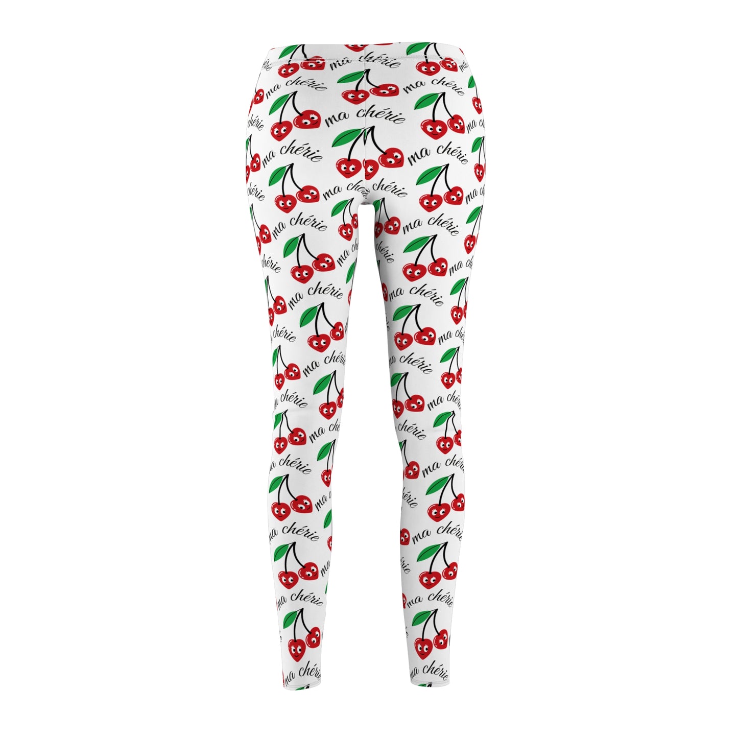 Cherry Print Women's Casual Leggings