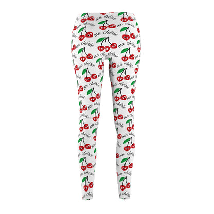 Cherry Print Women's Casual Leggings