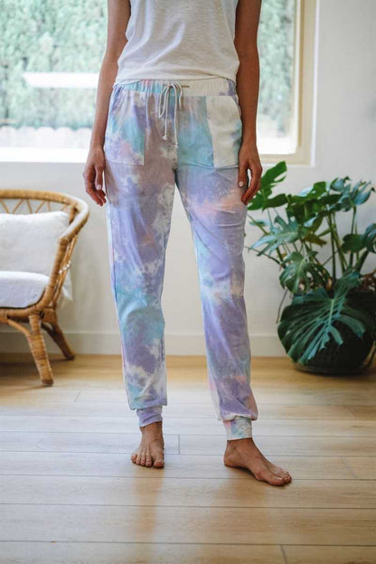 Gradient elasticated slacks