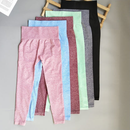 Seamless Point Nine Points Pants Yoga Fitness Pants Gradual Pants, Hip-up and Bottom-down Pants