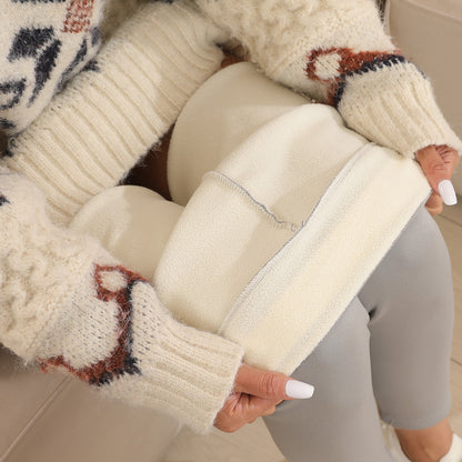 Cashmere Winter Wear High Waist Leggings For Women