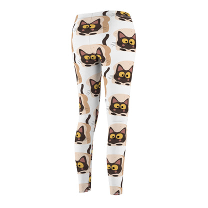 Cat Print Casual Leggings for Women