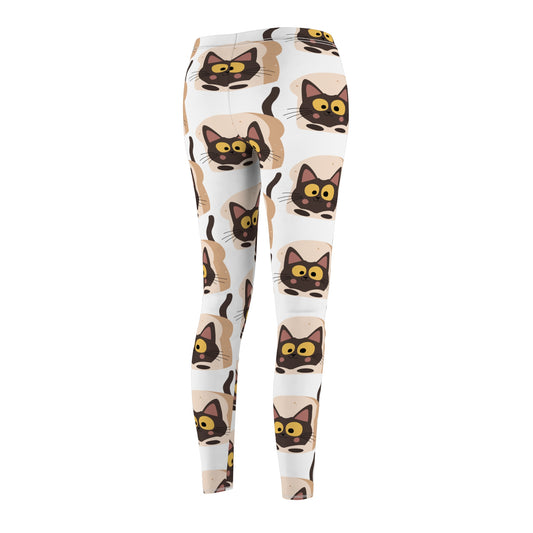 Cat Print Casual Leggings for Women