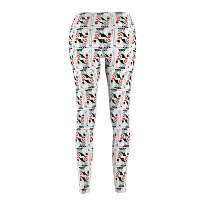Leggings King of Clubs Drawing Playing Card Design Women's