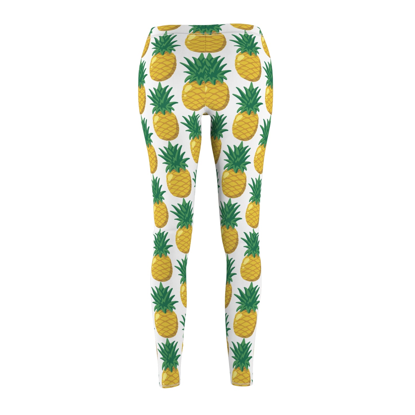 Tropical Pineapple Print Leggings