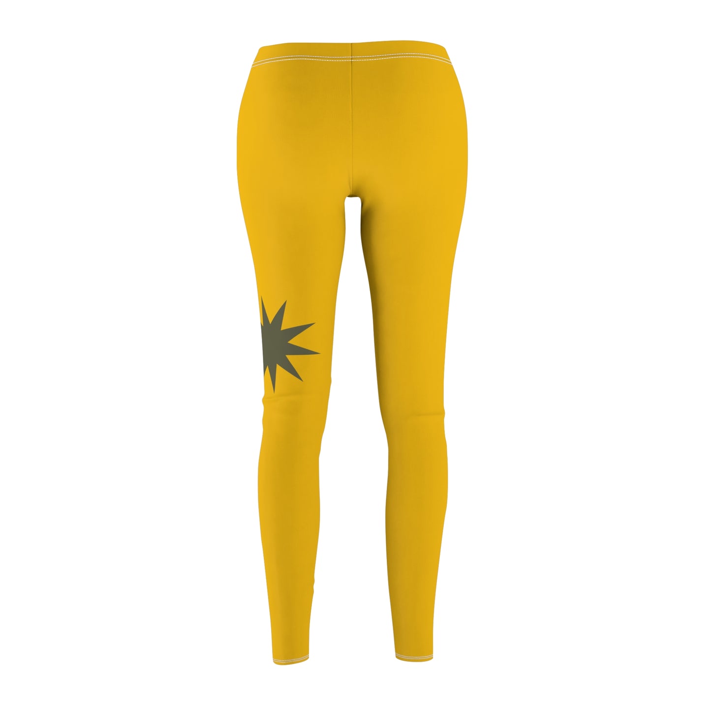 Yellow Starburst Leggings — Women's Casual AOP Leggings