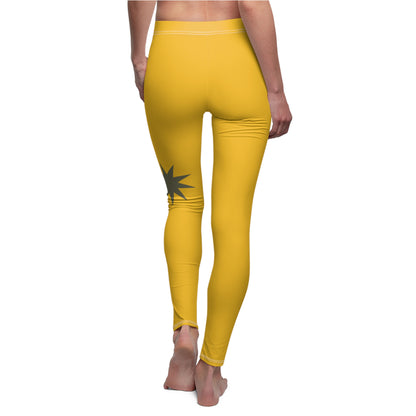 Yellow Starburst Leggings — Women's Casual AOP Leggings