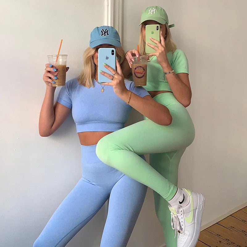 Candy Color Hip-Lifting Yoga Pants