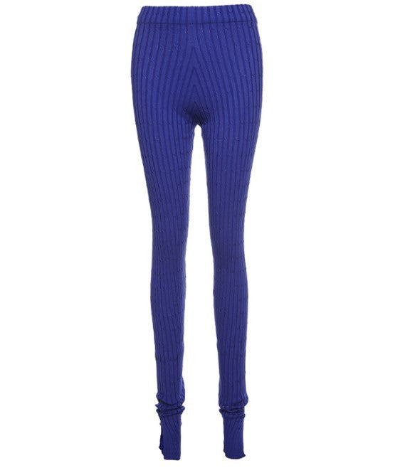 Da 1659B Fall Winter Amazon Ins Mid-Waist Trousers With Slits And Hips Slim Casual Pants