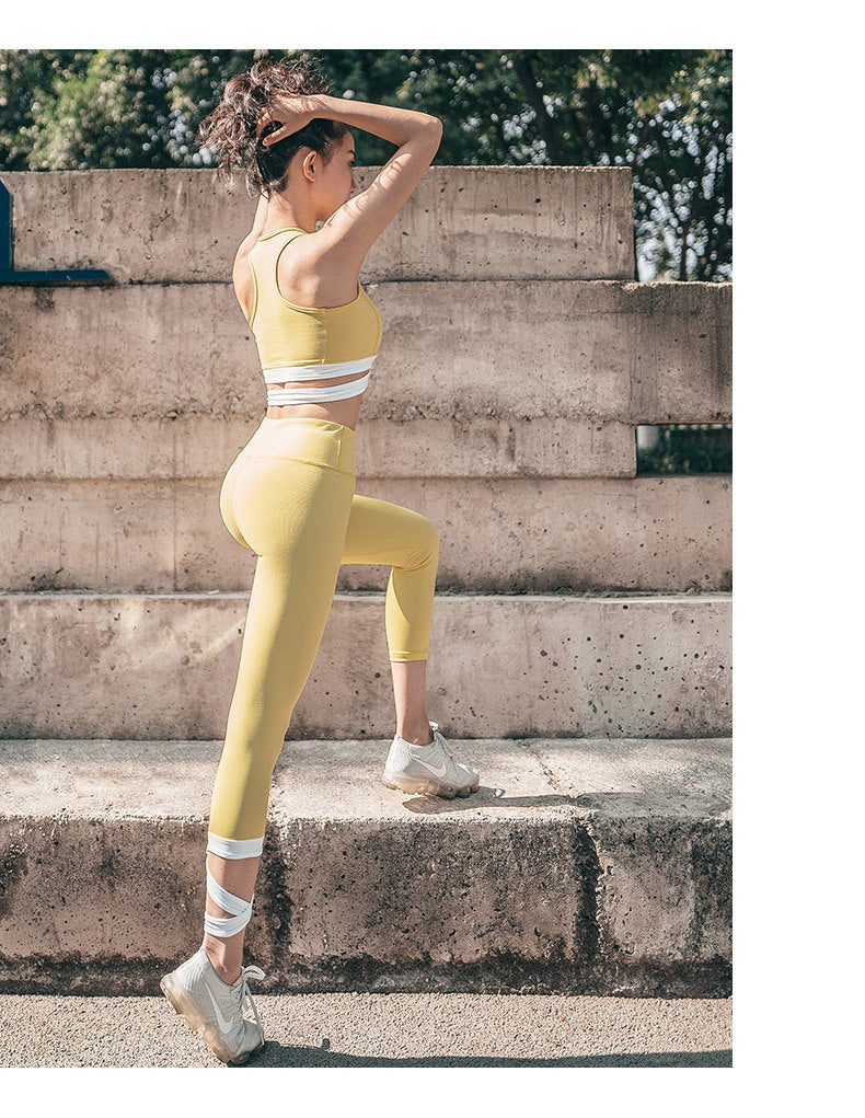 Peach hip fitness pants high waist yoga pants