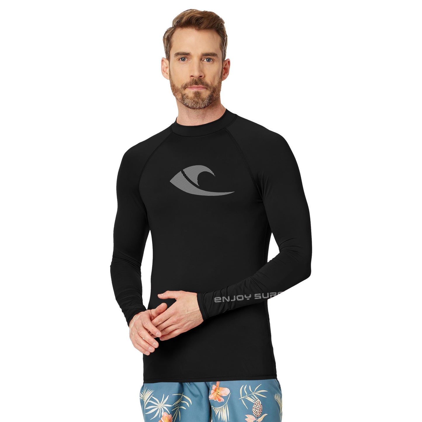 Summer Swimsuit Long Sleeve T-shirt Men's Quick-drying Sun-proof Workout Clothes