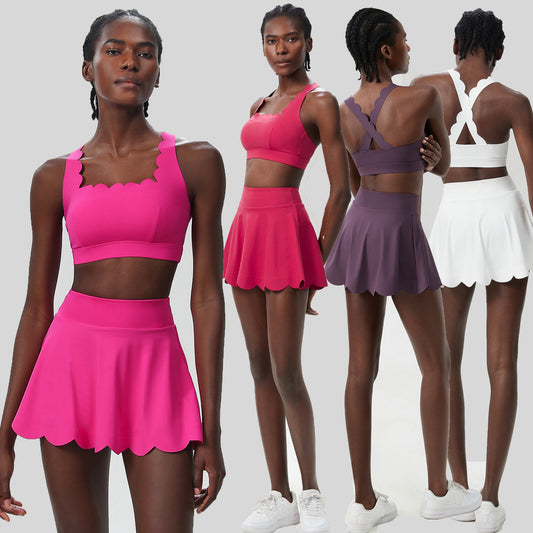 European And American Summer Tennis Suit Suit Women's Plus Size Quick-drying Lycra Sports Workout Clothes