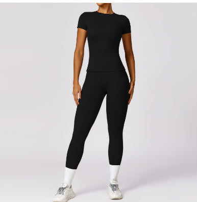 Spring T-shirt Quick-drying Yoga Clothes Short Sleeve Workout Top