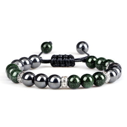 Haematite Yoga Bracelet Couple Woven Hand Strap