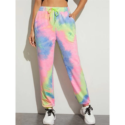 Tie-dye fashion casual pants