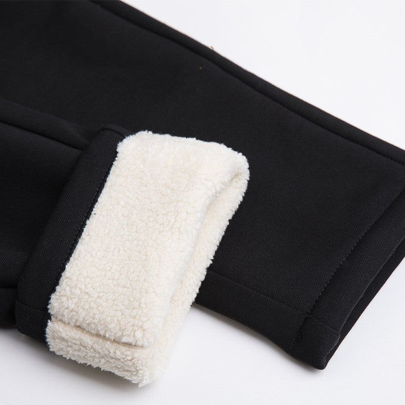 New winter stretch lamb velvet women's pants