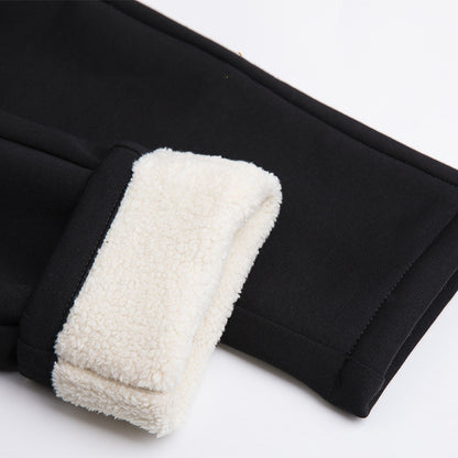 New winter stretch lamb velvet women's pants
