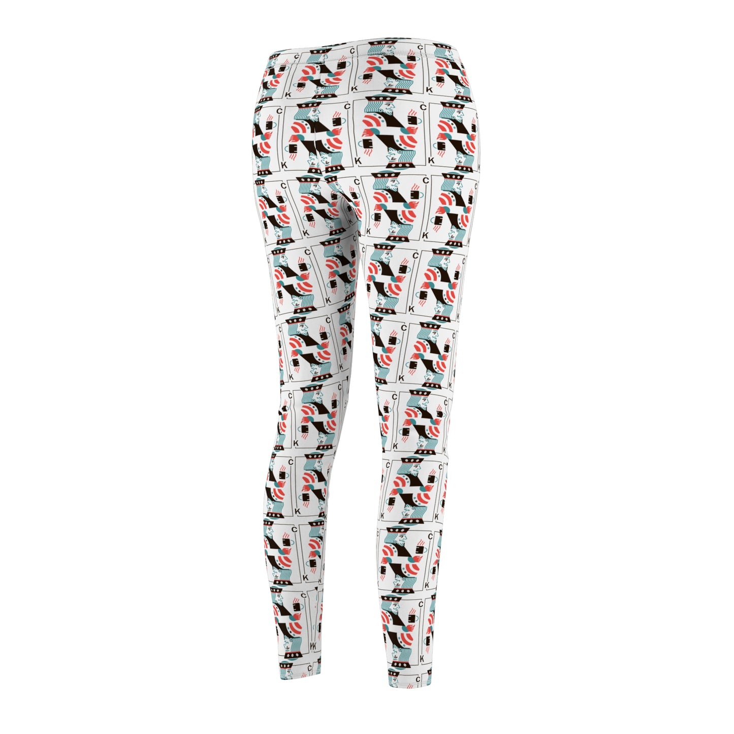 Leggings King of Clubs Drawing Playing Card Design Women's