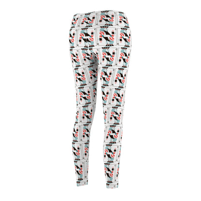 Leggings King of Clubs Drawing Playing Card Design Women's