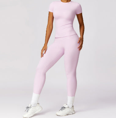 Spring T-shirt Quick-drying Yoga Clothes Short Sleeve Workout Top