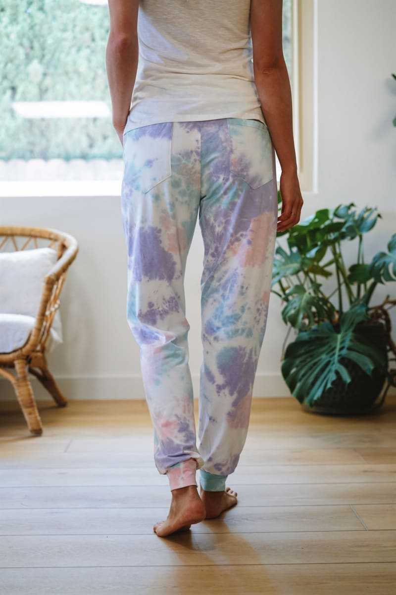 Gradient elasticated slacks