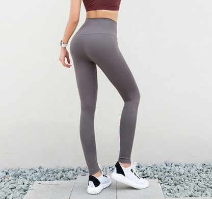 new quick-drying hip stitching yoga pants female peach hip running sports tights yoga clothes fitness pants