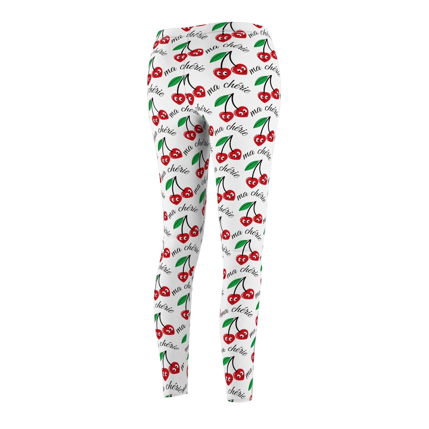 Cherry Print Women's Casual Leggings