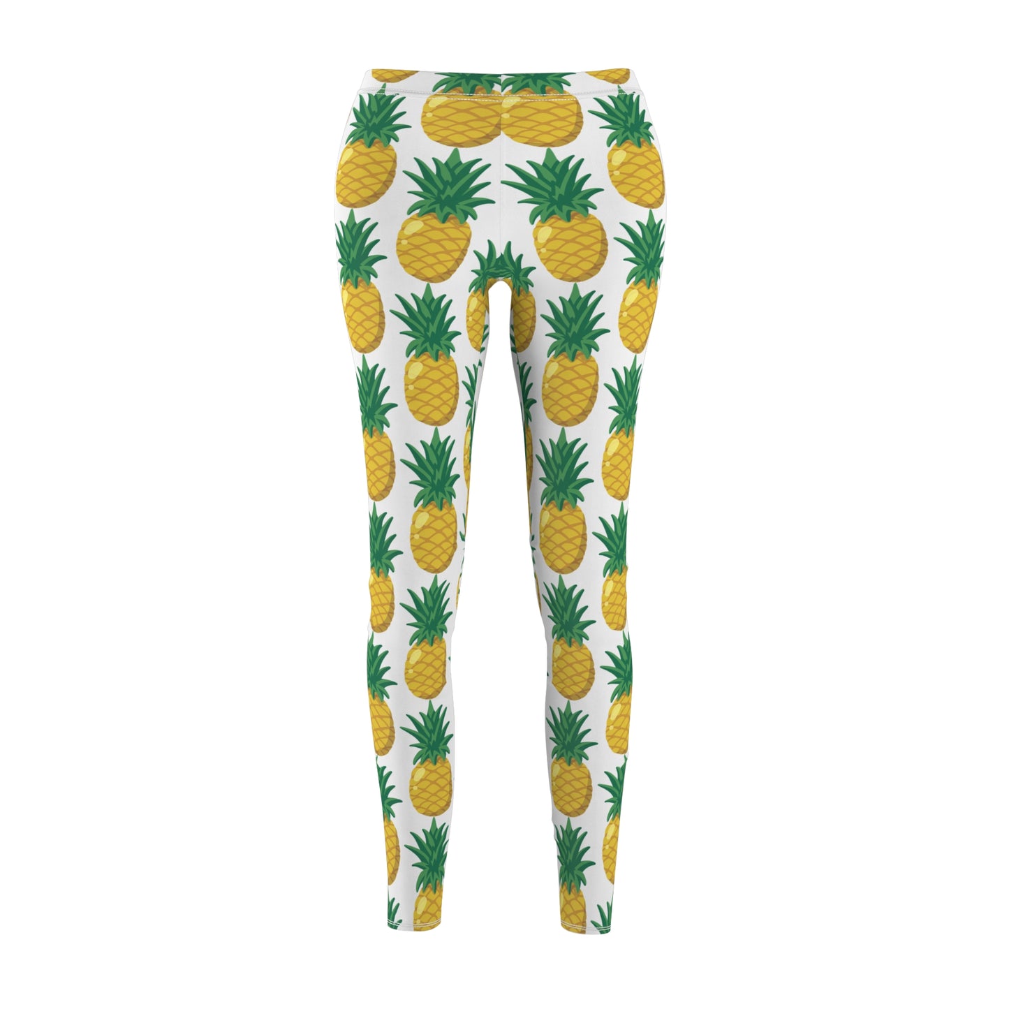 Tropical Pineapple Print Leggings