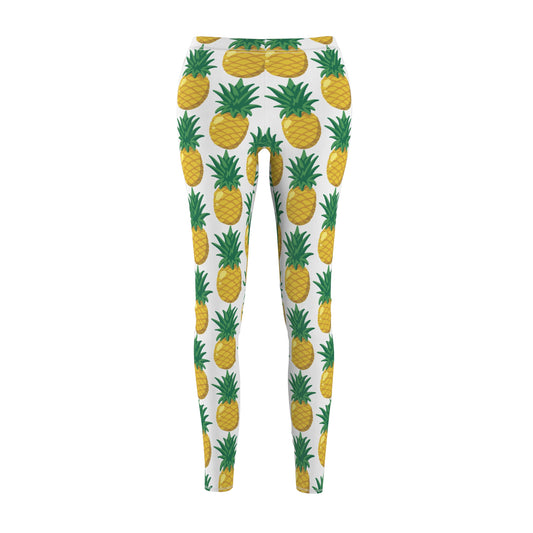 Tropical Pineapple Print Leggings