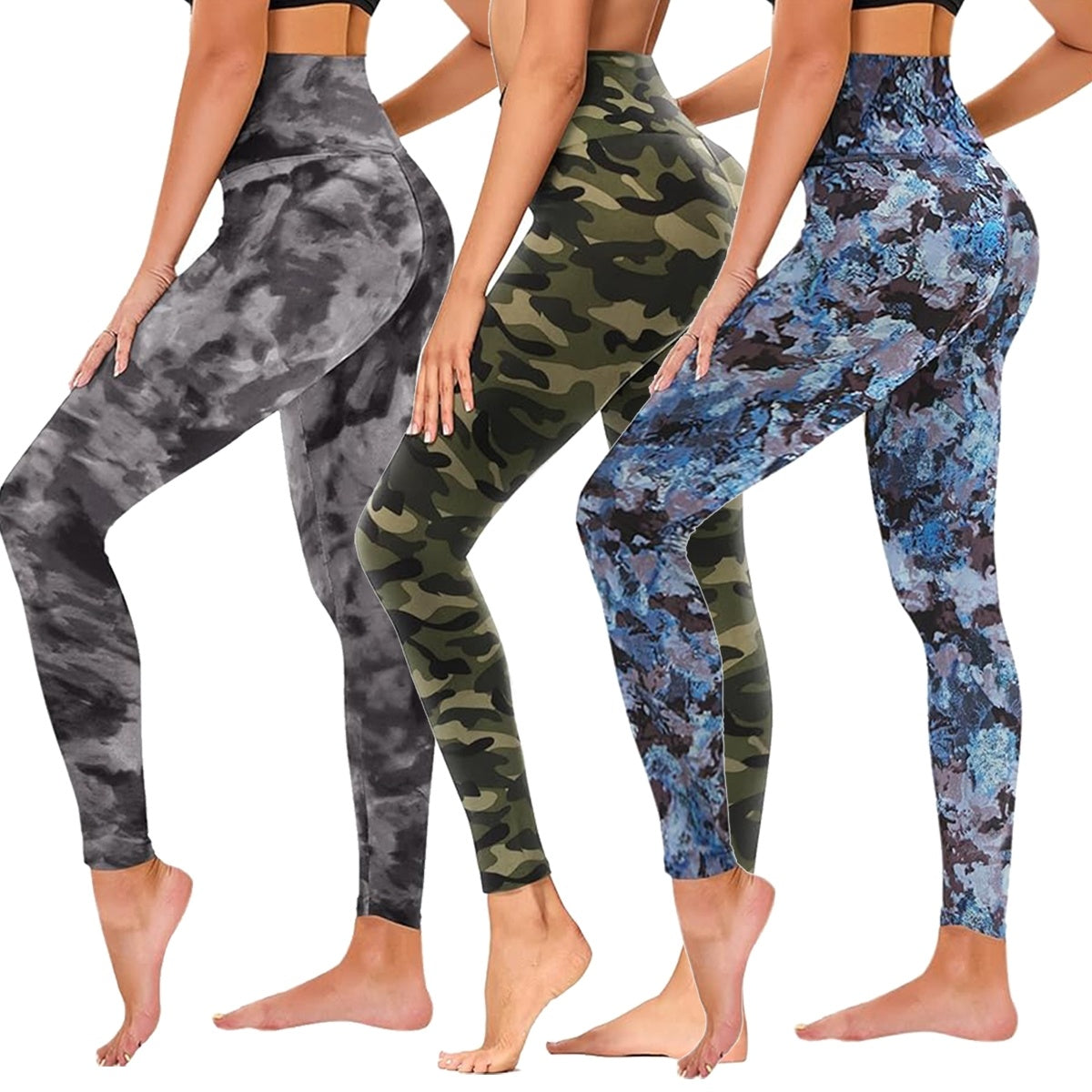 Leggings - Cropped High-rise Print 3 Pieces