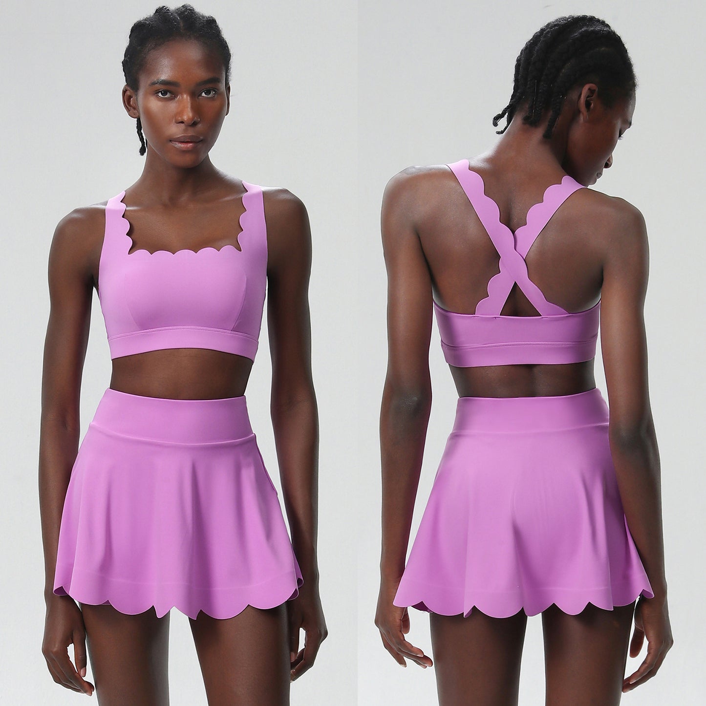 European And American Summer Tennis Suit Suit Women's Plus Size Quick-drying Lycra Sports Workout Clothes