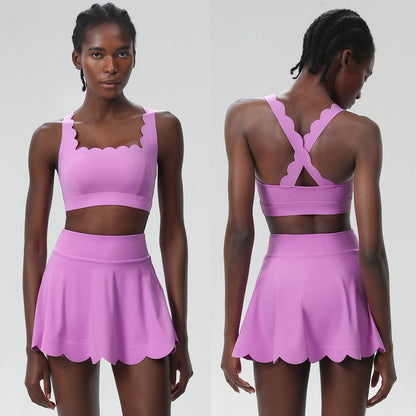 European And American Summer Tennis Suit Suit Women's Plus Size Quick-drying Lycra Sports Workout Clothes