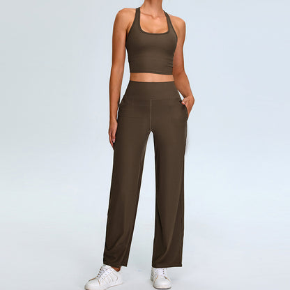 H-shaped Beauty Back Yoga Thread Leisure Sports Straight Yoga Workout Clothes Suit