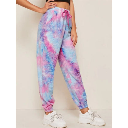Tie-dye fashion casual pants