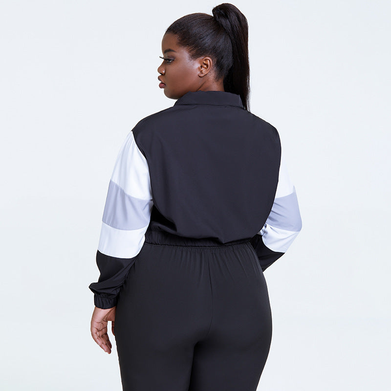 Loose Sports Long-sleeved Tops Spring And Summer Round Neck Workout Clothes