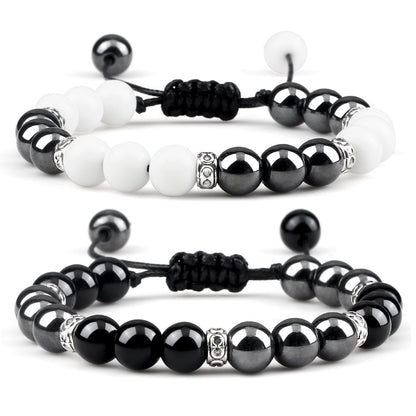 Haematite Yoga Bracelet Couple Woven Hand Strap