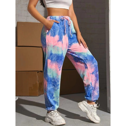 Tie-dye fashion casual pants
