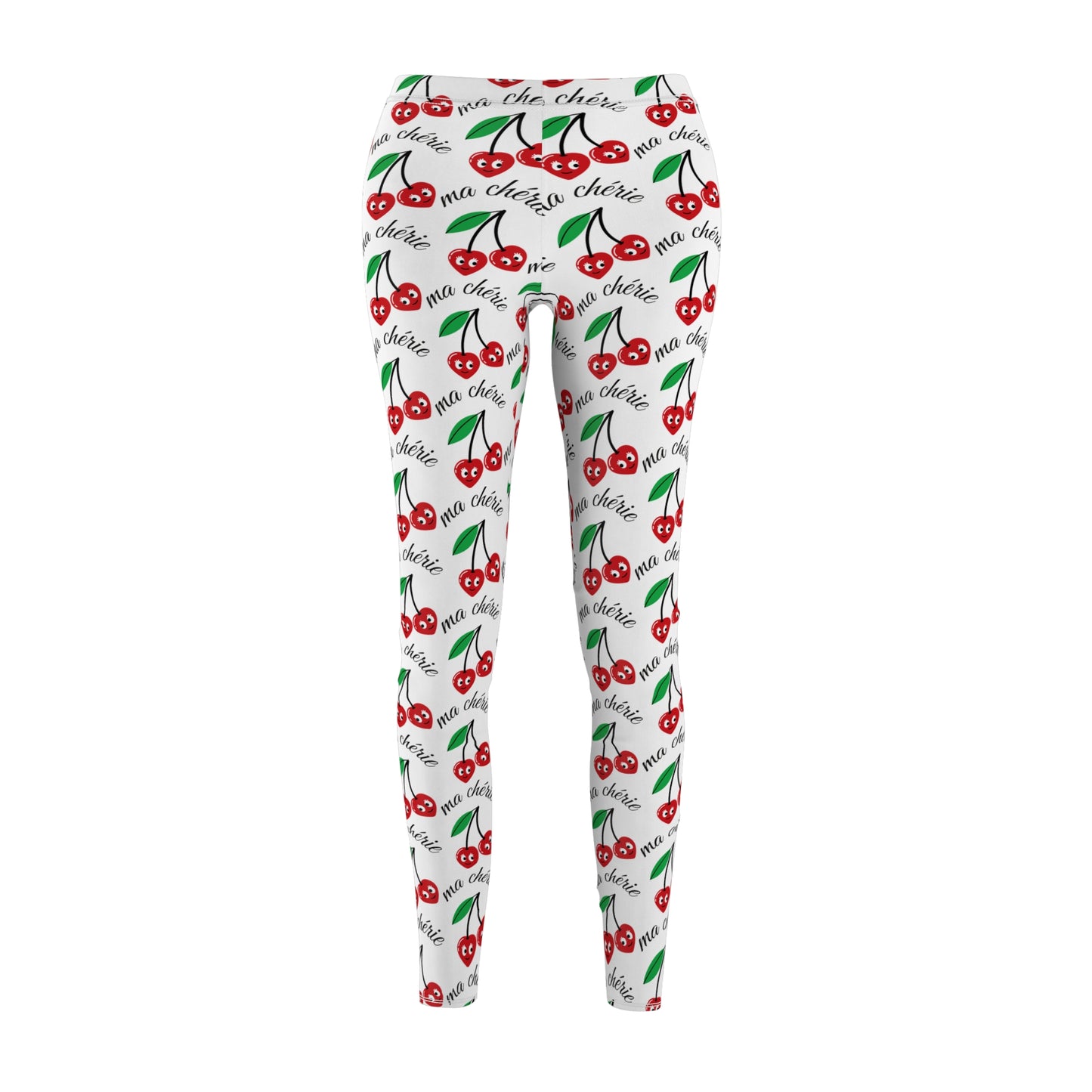 Cherry Print Women's Casual Leggings