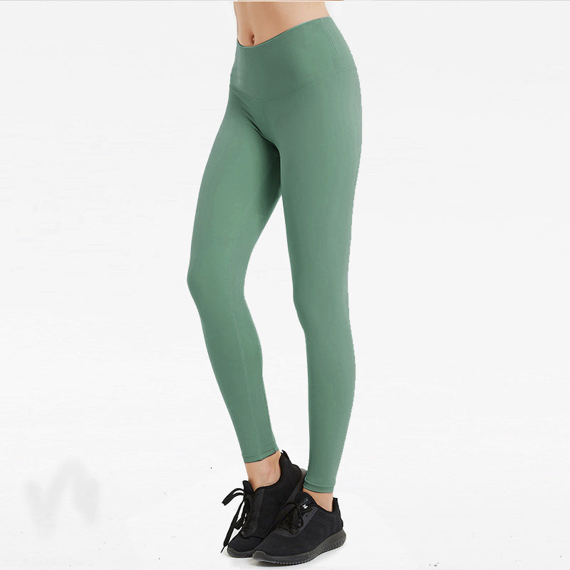 Stretch tight hip pants high waist running sweatpants