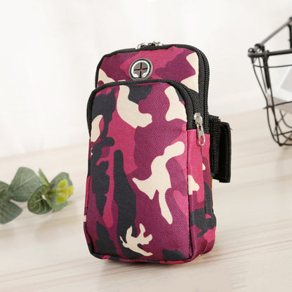 Running Sports Camouflage Mobile Phone Arm Water Repellent Wrist Bag