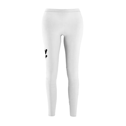 Women's White 'No Days Off' Casual Leggings — Motivational Workout Leggings