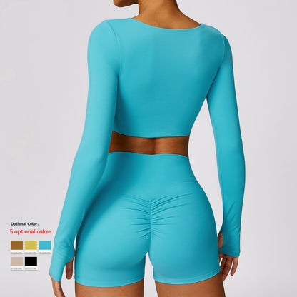Quick-drying Tight Workout Clothes Casual Running Sport Long Sleeve Top