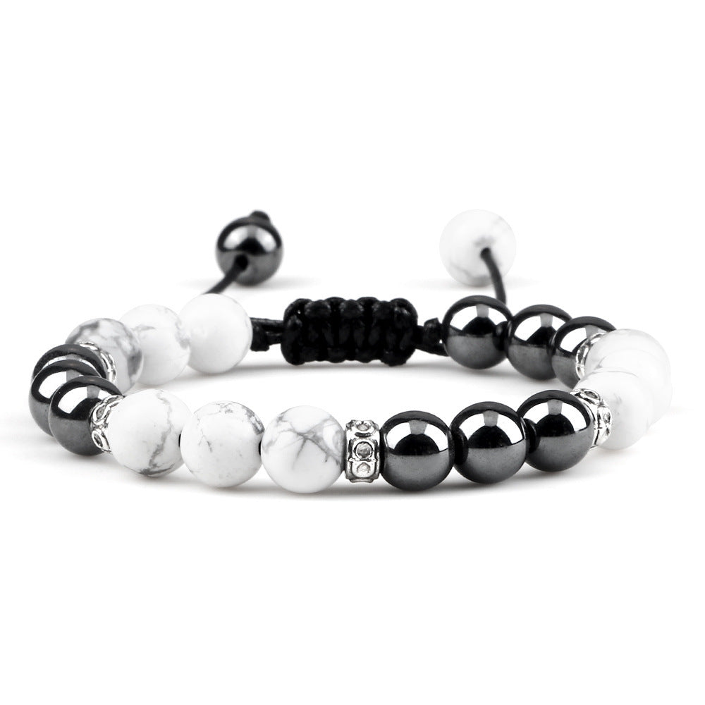 Haematite Yoga Bracelet Couple Woven Hand Strap