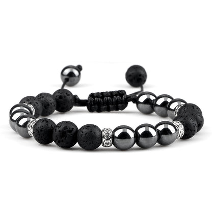 Haematite Yoga Bracelet Couple Woven Hand Strap
