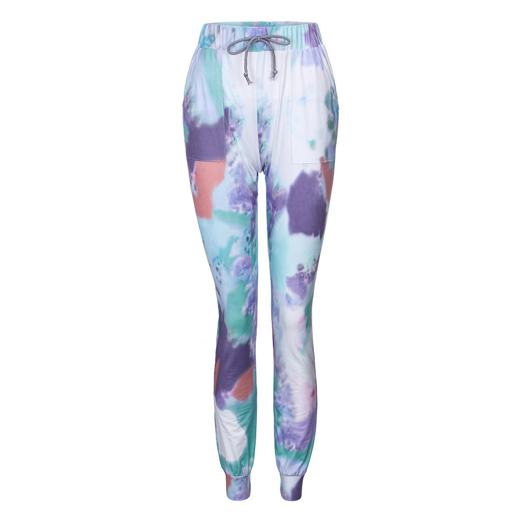 Gradient elasticated slacks