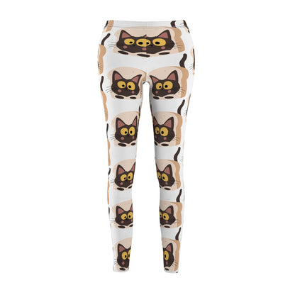 Cat Print Casual Leggings for Women